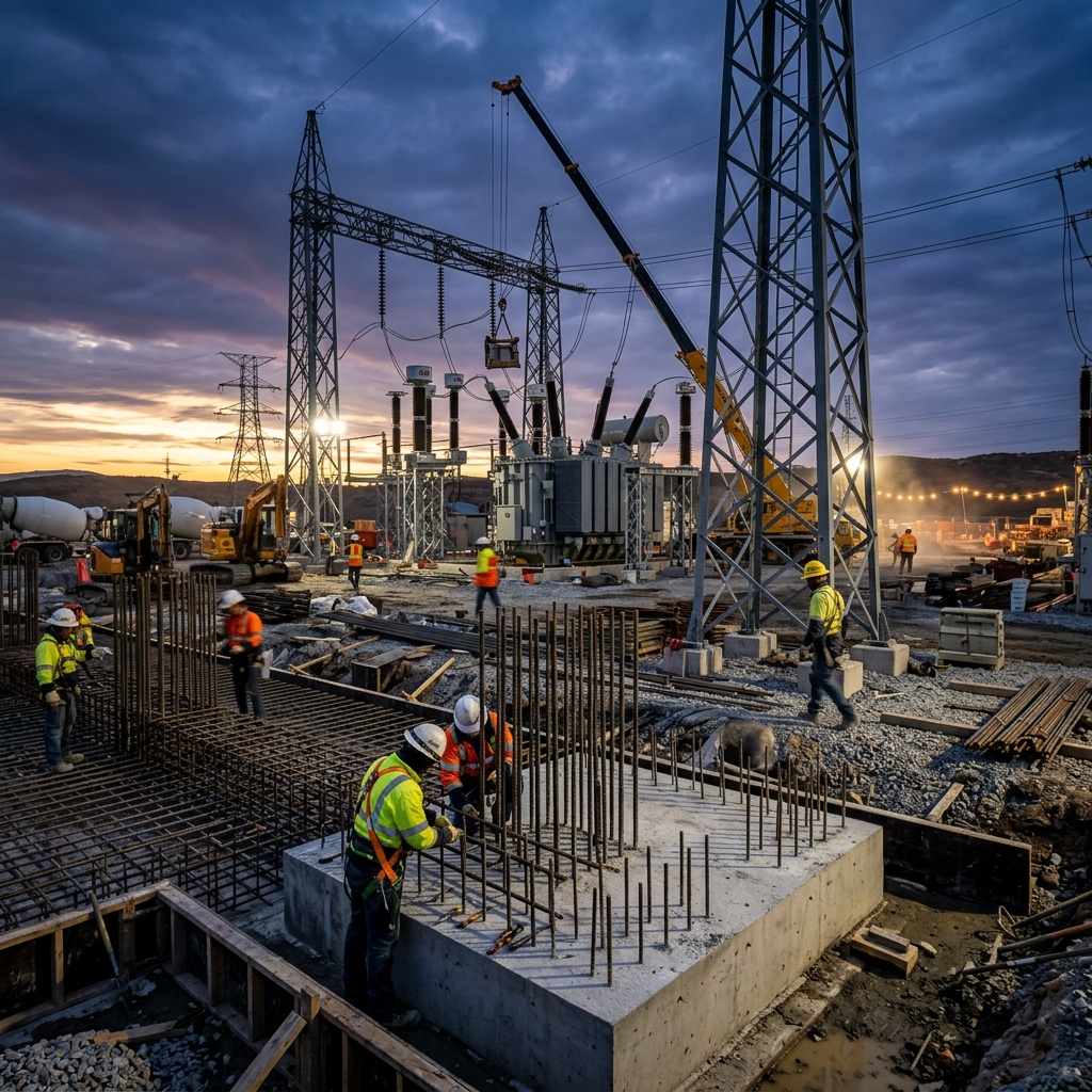 Subestación eléctrica y obra civil por Trianza S.L.